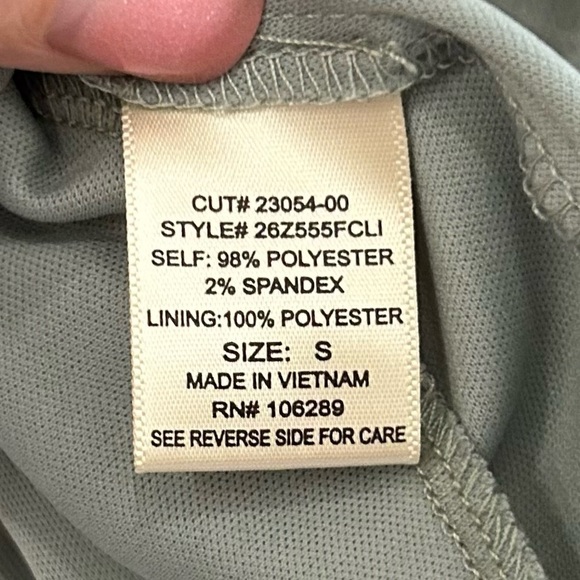 Altar'd State sage green ruffled mini fit and flare silhouette party dress S - Picture 7 of 8